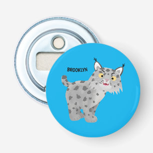 Cute elak bobcat lynx-tecknad flasköppnare