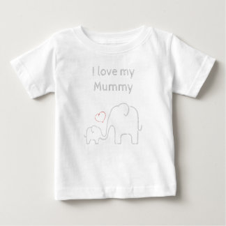 Cute elefanter kärlek min tshirt morsa baby t shirt