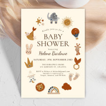 Cute Elegant Boho Baby Shower