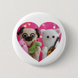 Cute Elegant - enkelt minimalistiskt hjärtfoto Knapp