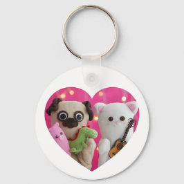 Cute Elegant - enkelt minimalistiskt hjärtfoto Nyckelring