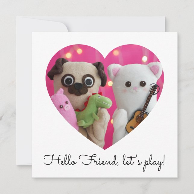 Cute Elegant - enkelt minimalistiskt pulverkort (Framsida)