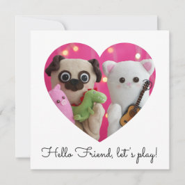 Cute Elegant - enkelt minimalistiskt pulverkort