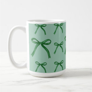 Cute elegant-gröntens båge mönster Mugg