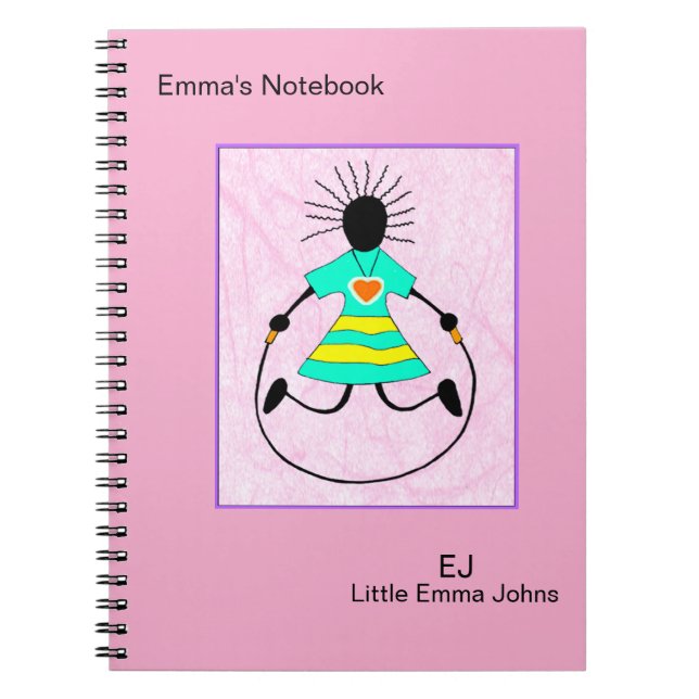 Cute, Elegant, Hoppa över och Skutt Anteckningsbok (Framsidan)