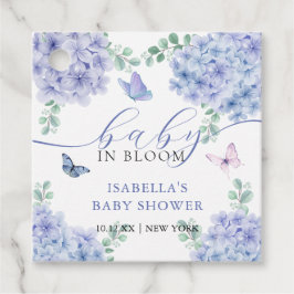 Cute Elegant Hydrangea Blommigt Garden Baby Shower Gåvor Etiketter