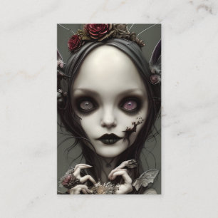 Cute Elegant Little Gothic Witch Fae Fe Artwork Visitkort