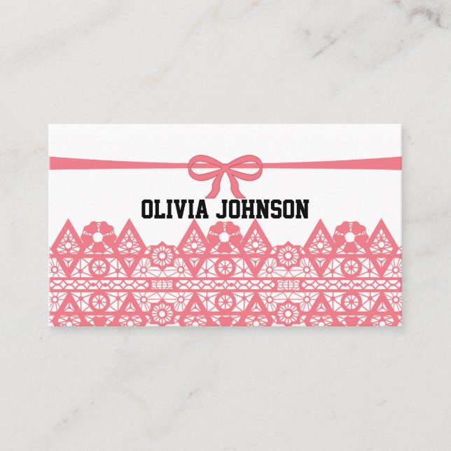 Cute, elegant lojalitetskort (Framsida)