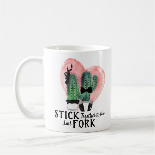 Cute-Elegant med tryckt vattenfärg, tryckt Cactus Kaffemugg
