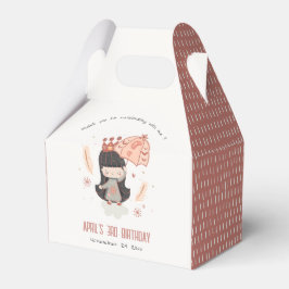 Cute Elegant Rust Boho Princess på Clouds Birthday Presentaskar