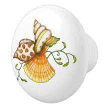 Cute Elegant Snyggt Seashells Motif Mönster