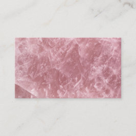 Cute Elegant Trendig Baby Rosa ros Quartz Crystal Visitkort