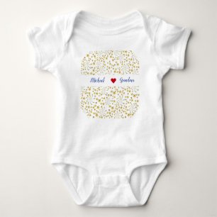 Cute Elegant Trendig Guld Stars Namn Kärlek Grandm T Shirt