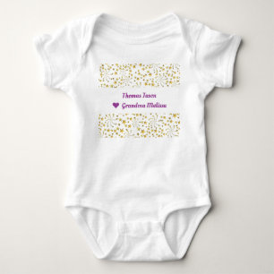 Cute Elegant Trendig Guld Stars Namn Kärlek Grandm T Shirt