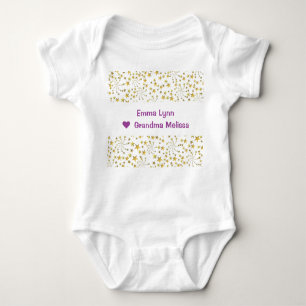 Cute Elegant Trendig Guld Stars Namn Kärlek Grandm T Shirt