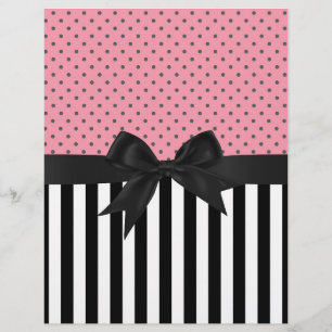 Cute elegant trendig rand polka dots mönster reklamblad
