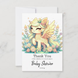 Cute Elegant Unicorn Baby Shower Tack Kort