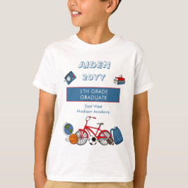 Cute Elementär Studenten Namn| År| Skola T- T Shirt