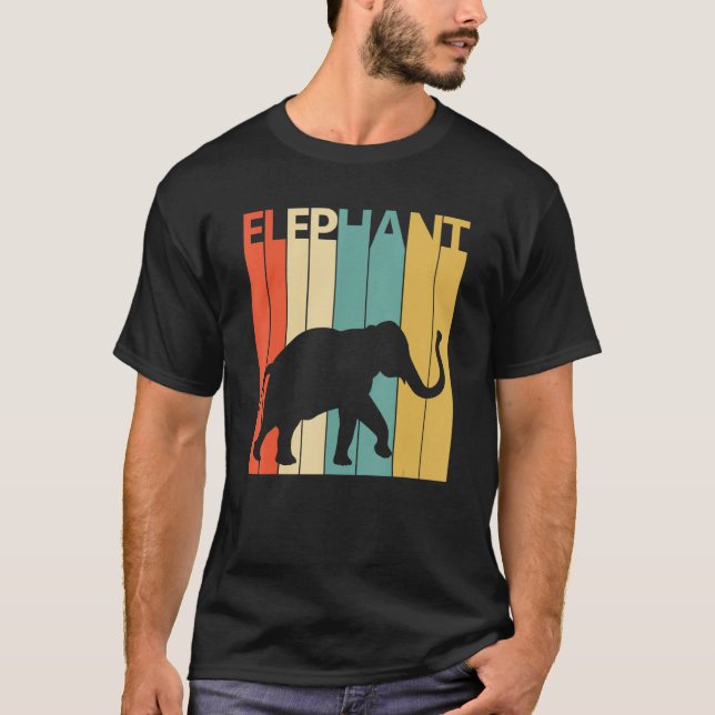 Cute Elephant Animal T Shirt (Framsida)