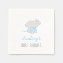 Cute Elephant Baby Shower Boy