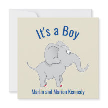 Cute Elephant Baby Shower Gender Reveal