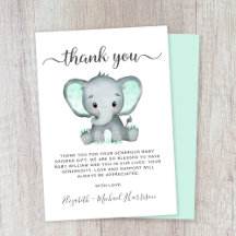 Cute Elephant Baby Shower