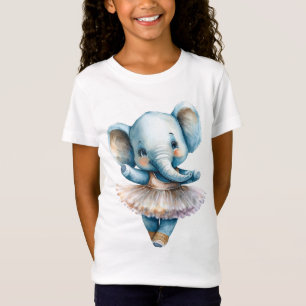 Cute elephant ballerina dansballet t shirt