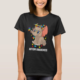 Cute Elephant Bandana Animal Autism Awareness Mon T Shirt