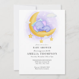 Cute Elephant | Barnskor för djur Inbjudningar