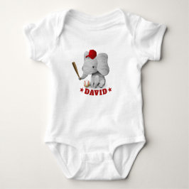 Cute Elephant Baseball Boy T Shirt
