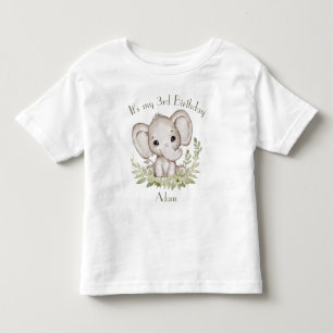 Cute Elephant Birthday Boy T Shirt