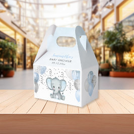Cute Elephant Boy Balloons Baby Shower Presentaskar