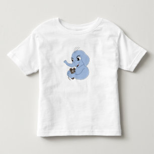 Cute elephant boy tecknad småbarn t-shirt