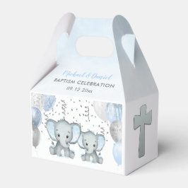 Cute Elephant Boys Balloon Baptism Favoritbox Presentaskar