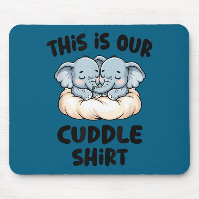 Cute Elephant Couple This Is Our Cuddle  Musmatta (Framsidan)