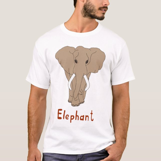 Cute elephant day T-Shirt (Framsida)