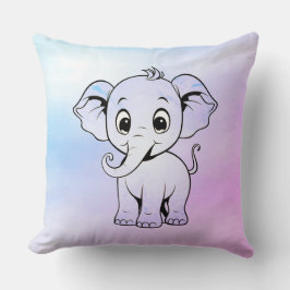 Cute Elephant Dekorativ kudde