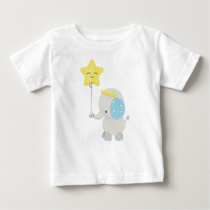 Cute Elephant, Elephant with Balloon, Krona, Star T Shirt