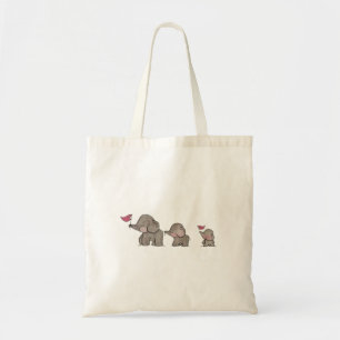 Cute Elephant Family Tygkasse