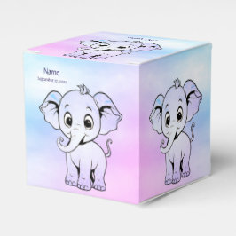 Cute Elephant Favor Box Presentaskar