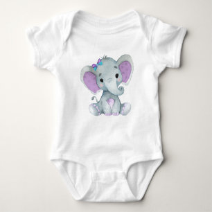 Cute elephant flicka-kroppsdräkt t shirt