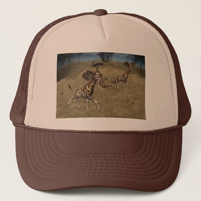 Cute Elephant Giraffes Keps (Framsida)