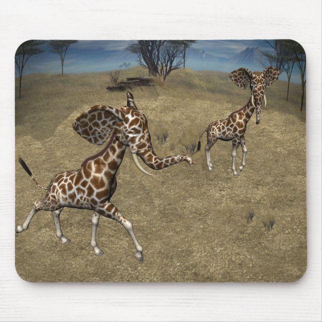 Cute Elephant Giraffes Musmatta (Framsidan)