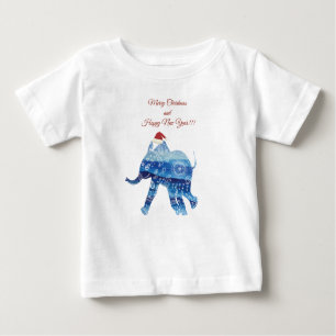 Cute Elephant Helgdag Baby Shirt T Shirt