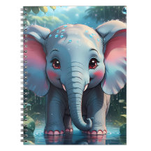 Cute Elephant i Rain