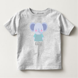Cute Elephant Illustration - Anpassade T Shirt