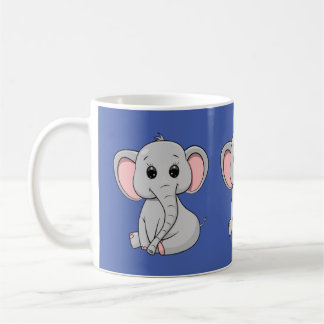 Cute Elephant Kaffemugg