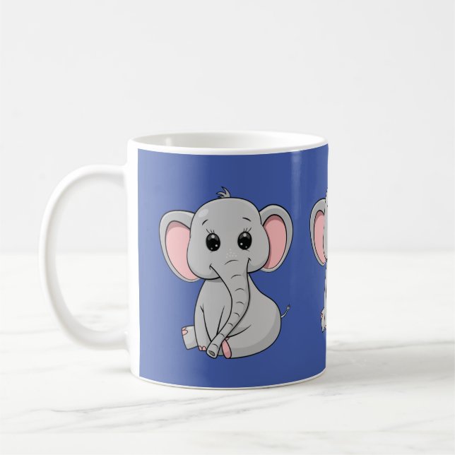 Cute Elephant Kaffemugg (Vänster)