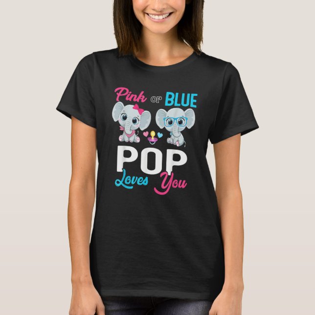 Cute Elephant Keeper Of The Gender Pop Loves You R T Shirt (Framsida)