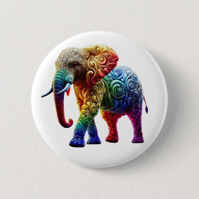 Cute Elephant Knapp (Framsida)